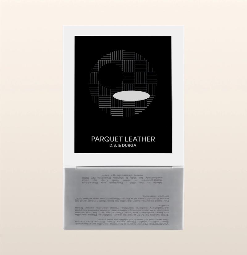 850034751443 Parquet Leather Candle 7oz