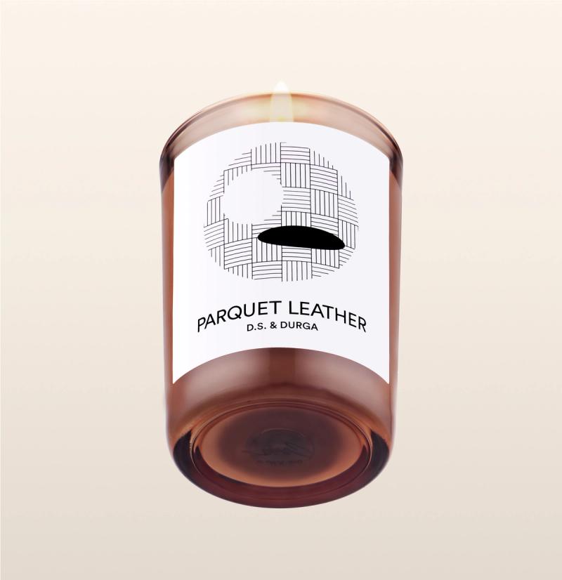 850034751443 Parquet Leather Candle 7oz