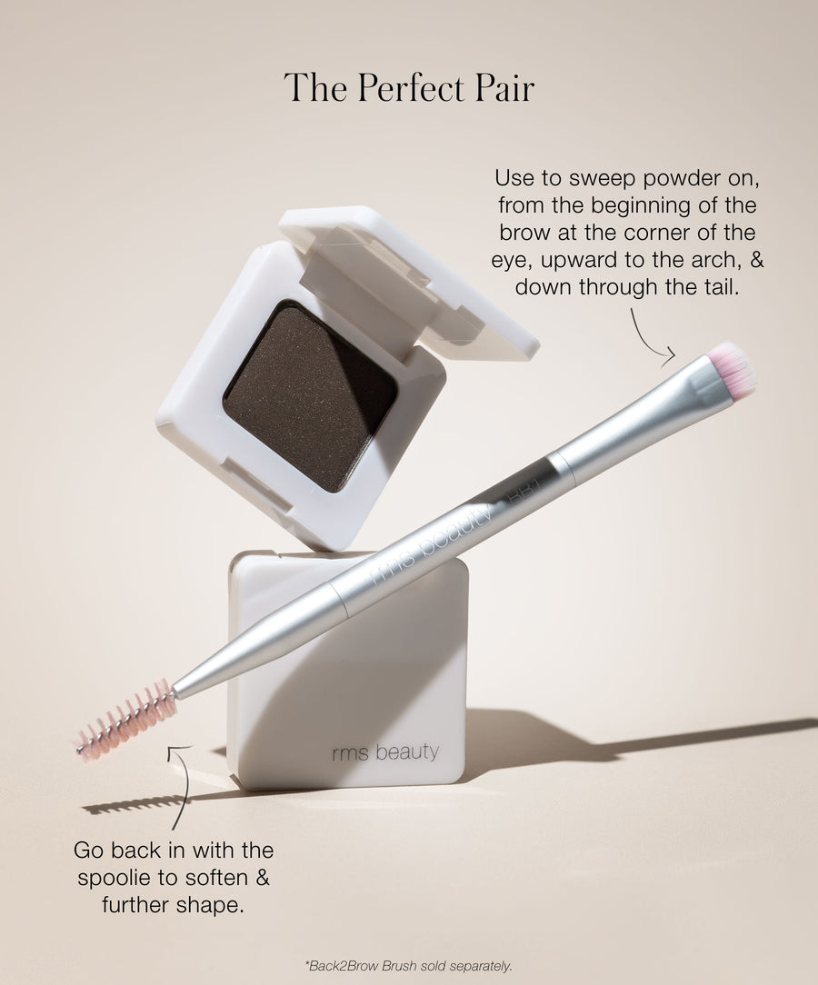 Back2Brow Powder Medium - muted, medium warm brown ideal for brown/auburn hair 816248022229