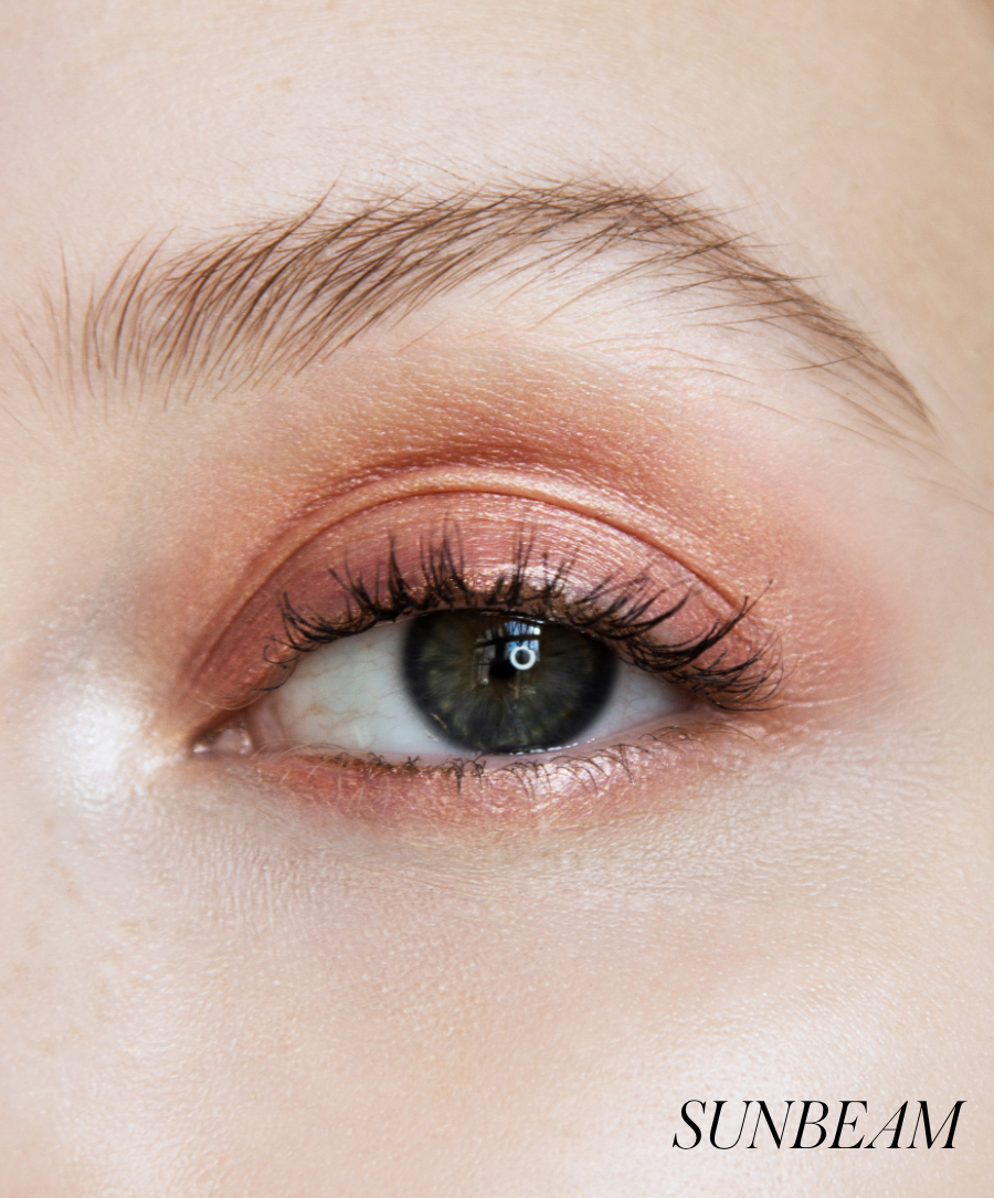Eyelights Cream Eyeshadow SUNBEAM - a golden coral with a hint of peach 816248025008