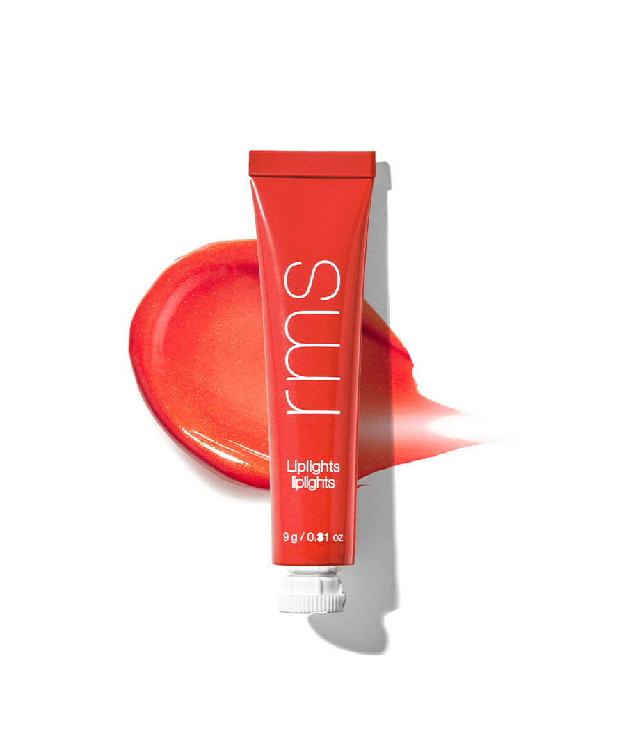 Liplights Cream Lip Gloss BABETTE - sheer orange based red with a subtle shimmer 816248025862