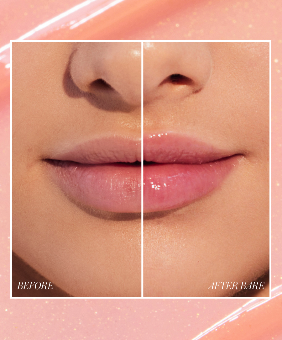 Liplights Cream Lip Gloss BARE - uniquely you, this subtle pink gloss reacts to your body's natural pH for the perfect personalized flush of color 816248025800