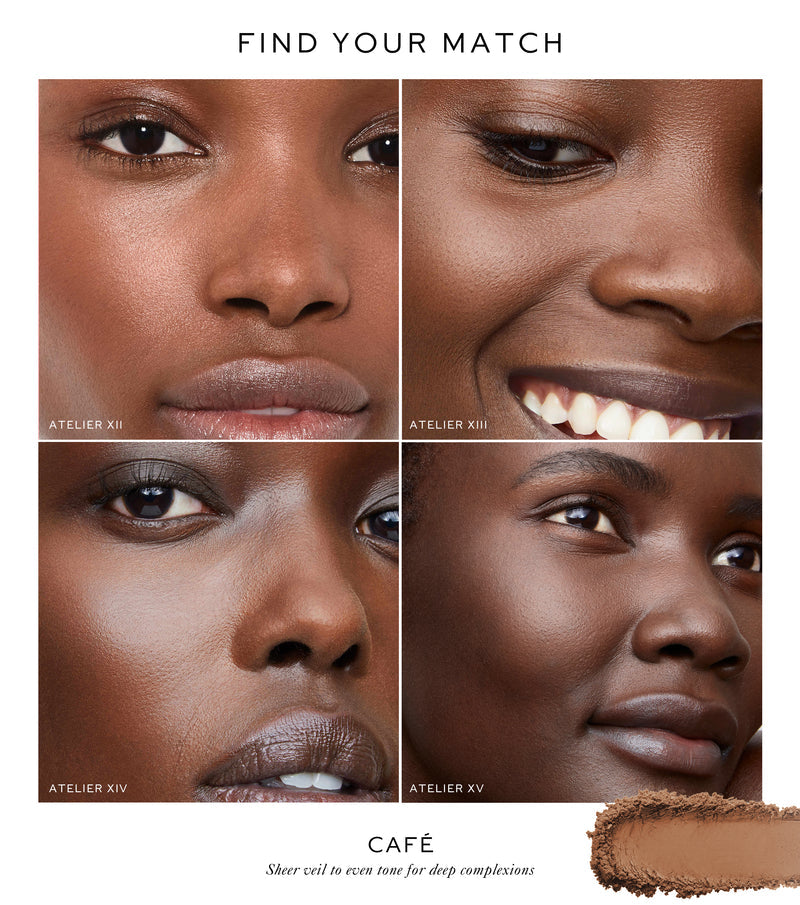 Vital Pressed Skincare Powder Café - Sheer veil for deep complexions 810102032065
