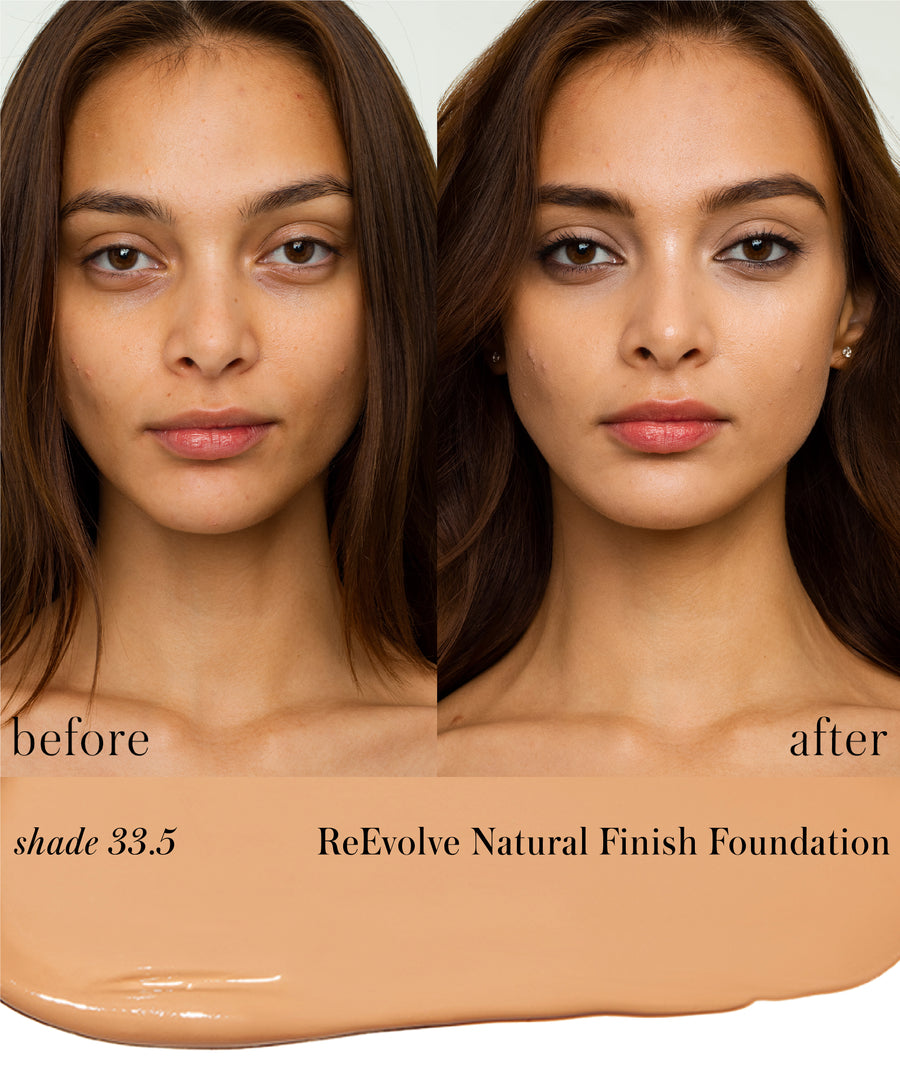 ReEvolve Natural Finish Liquid Foundation 33.5 - warm tawny peach / Full Size 816248022311