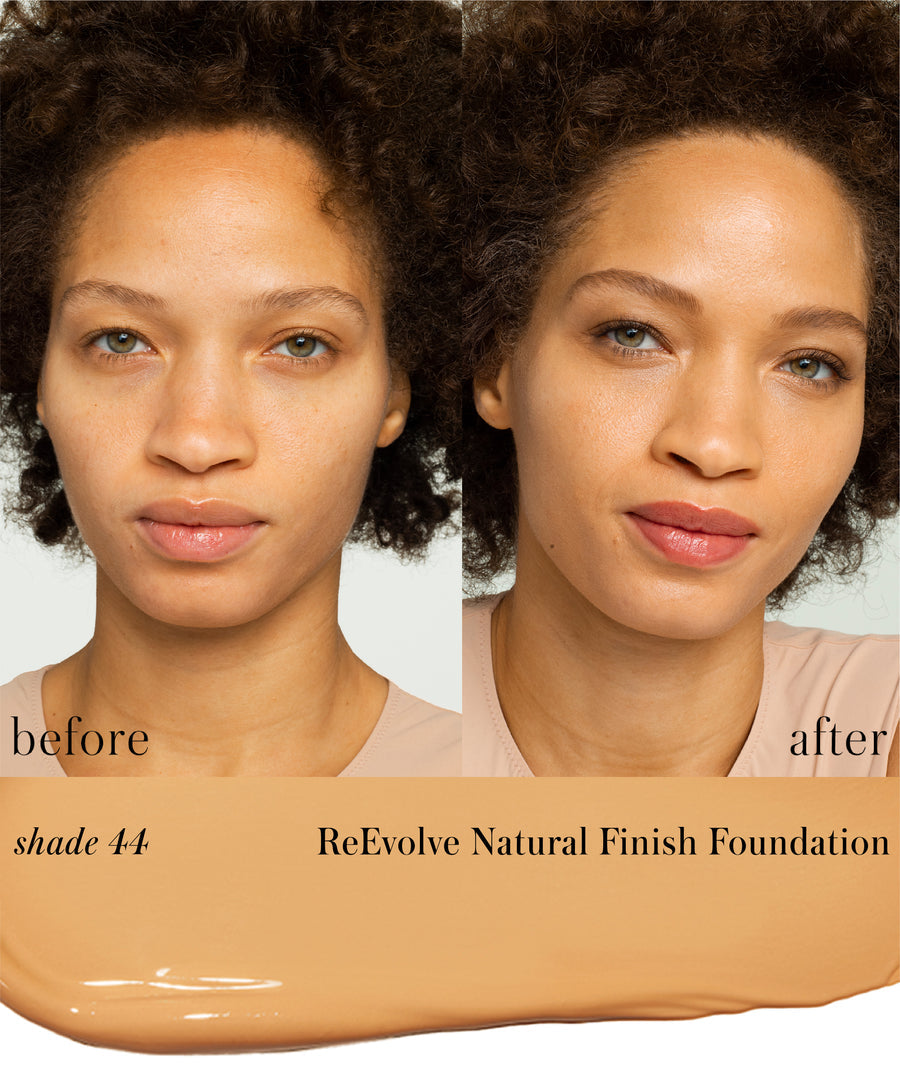 ReEvolve Natural Finish Liquid Foundation 44 - medium honey with cool undertones / Full Size 816248022328