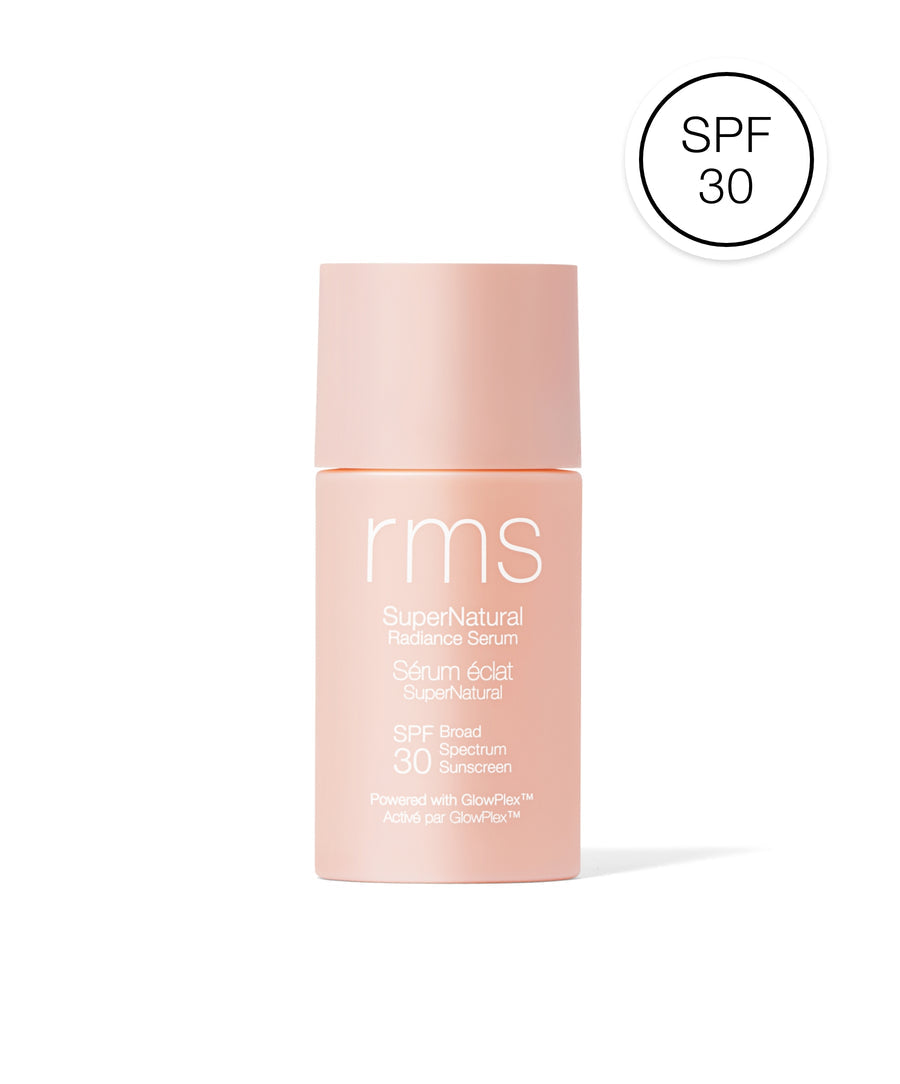 SuperNatural Radiance Serum Broad Spectrum SPF 30 Sunscreen LIGHT AURA - An ultra sheer champagne radiance 816248026333