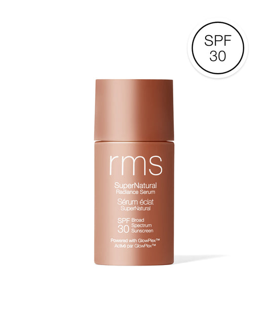 SuperNatural Radiance Serum Broad Spectrum SPF 30 Sunscreen RICH AURA - An ultra sheer bronze radiance 816248026357