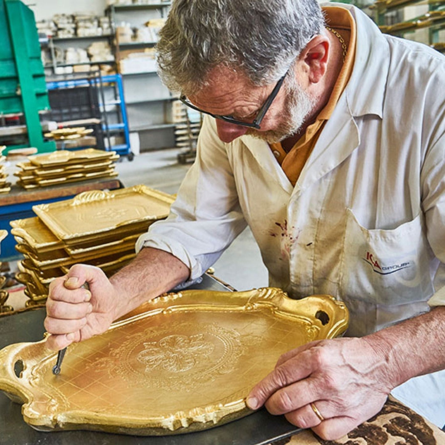 Hand-Crafted Florentine Mirror