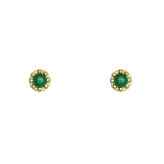 Emerald studs