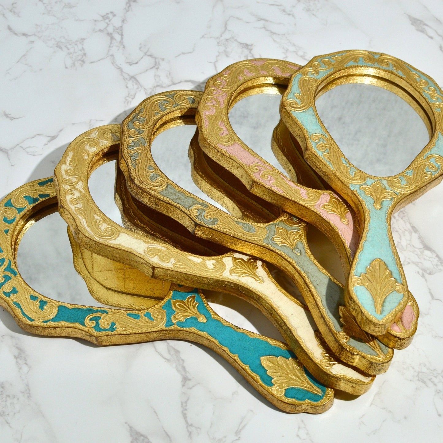 Hand-Crafted Florentine Mirror
