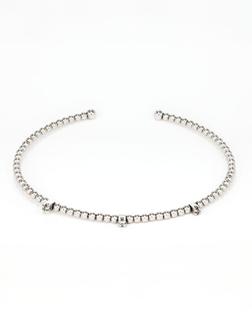 Stackable Bracelet in White Gold