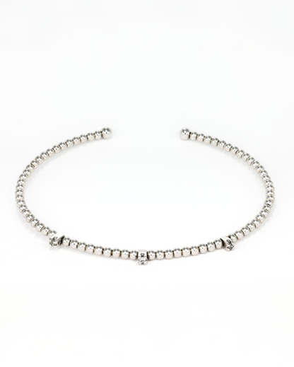 Stackable Bracelet in White Gold