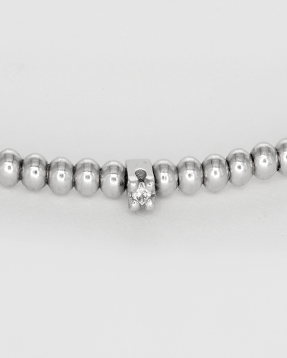 Stackable Bracelet in White Gold