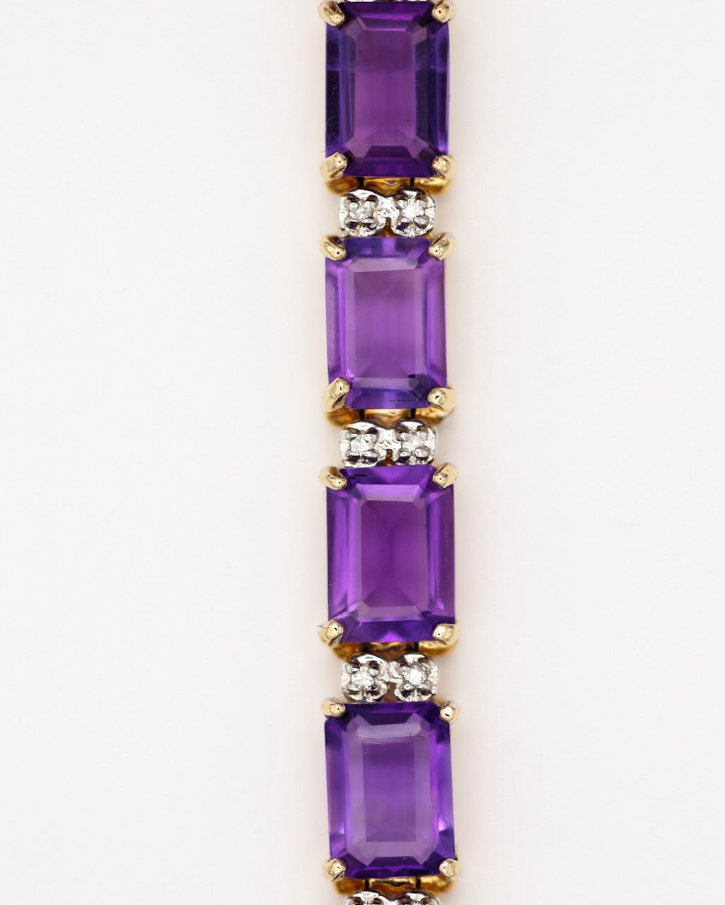 Amethyst and Diamond Bracelet