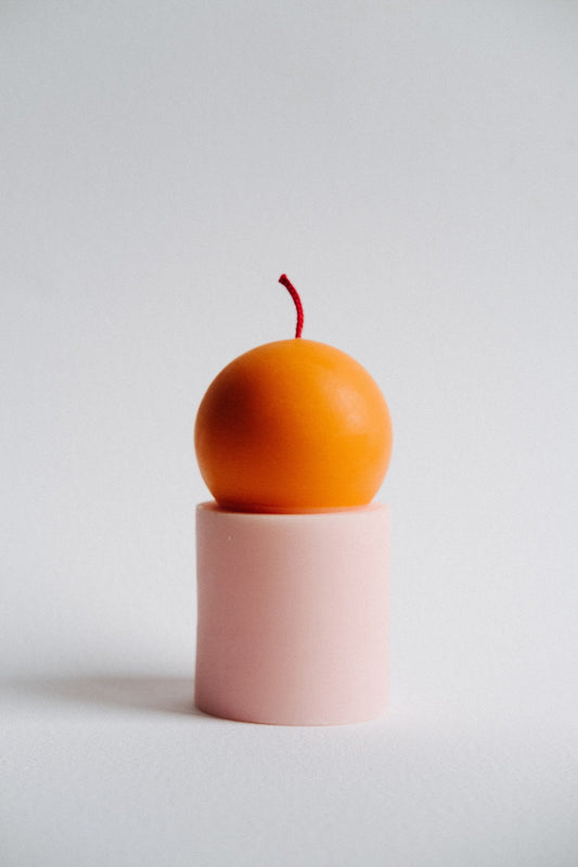 111111111248 Lulu Candle Orange Pink