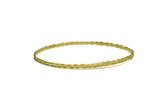 Thin Spiral Textured Bangle fl-r020g18