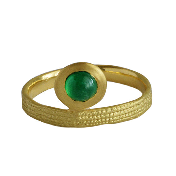 Emerald Dot Ring fl-r17g18em