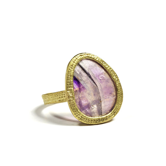 Rose Cut Amethyst Ring fl141g18bamy