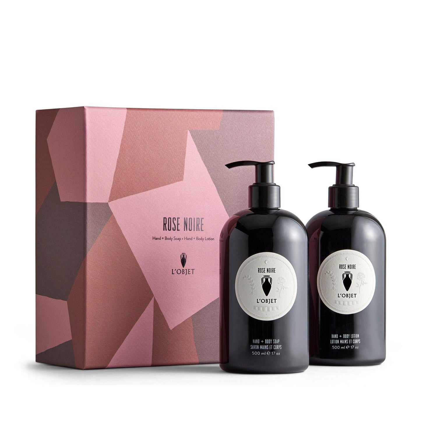 810009643319 Hand and Body Lotion + Hand and Body Soap Gift Set - Rose Noir